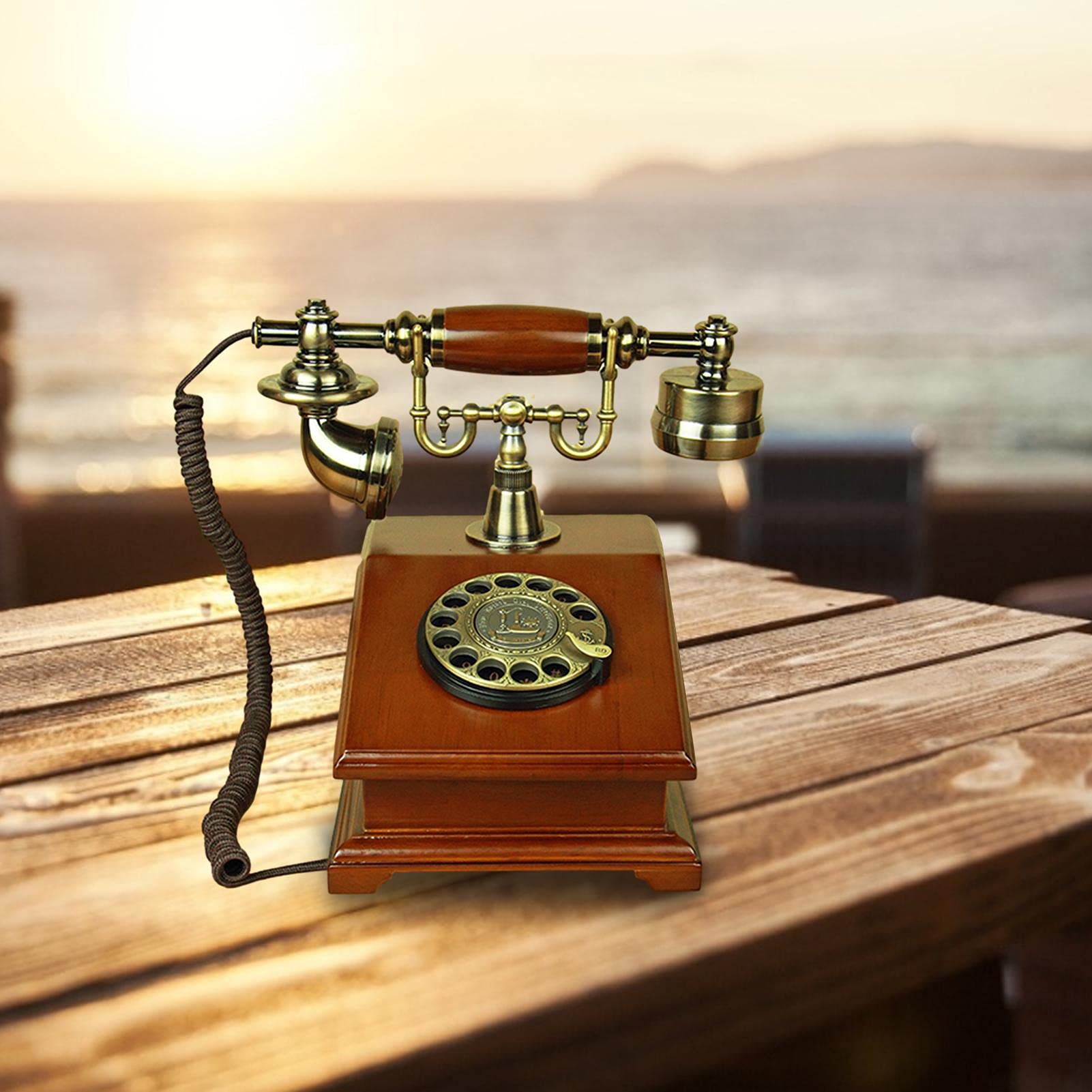 ヴィンテージ　ロータリー　ダイヤル式電話機　日本製 Amazon | レトロな固定電話ロータリーダイヤル付きレトロな電話古い